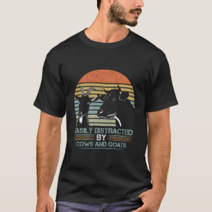 leicht abgelenkt von Kühen und Ziegen T-Shirt