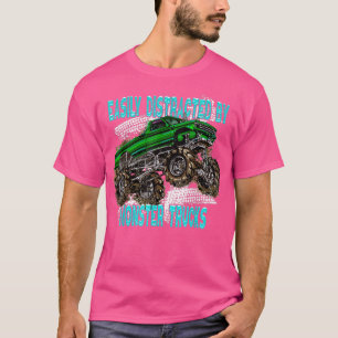 Leicht abgelenkt von Monster-LKWs für Monster Tr T-Shirt