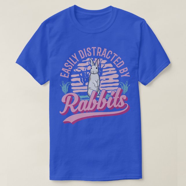 Leicht abgelenkt von Rabbits Premium  T-Shirt (Design vorne)