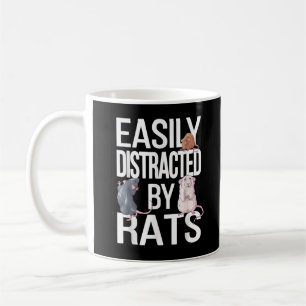 Leicht abgelenkt von Rats Rat Mama Rat Vater Funny Kaffeetasse