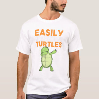 Leicht abgelenkt von Schildkröten Funny Dabbing Da T-Shirt