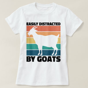 Leicht abgelenkt von Ziegen Liebhaber Kawaii Haust T-Shirt