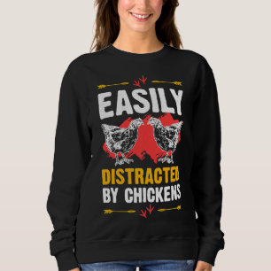 Leicht abgelenkte Hühner Niedlich Sweatshirt