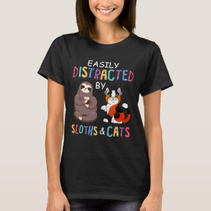 Leicht abgelenkte Schlitze Katzen-Nickerchen T-Shirt