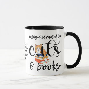 LEICHT ABGESCHLOSSEN VON KATZEN UND BÜCHERN Niedli Tasse