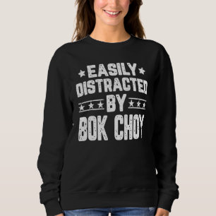 Leicht ablenkbar durch Bok Choy Vegetarian Gemüse Sweatshirt