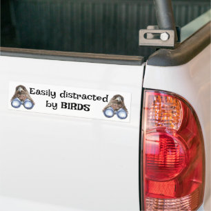 Leicht ablenkbar durch das Angebot an Vogelbeobach Autoaufkleber