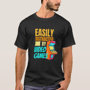 Leicht ablenkbar durch Videospiele-Gaming-Nerd 1 T-Shirt