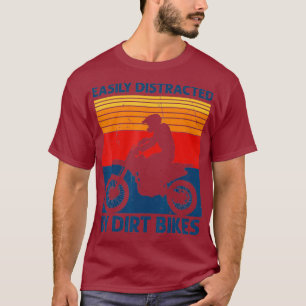 Leicht abseits von Dirt Bikes Motocross Funny T-Shirt