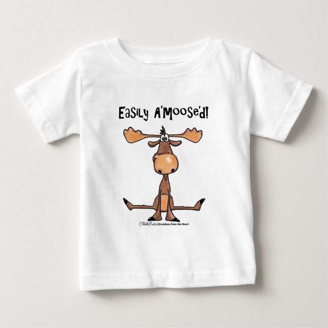 Leicht A'Moose"d Baby T-shirt (Vorderseite)
