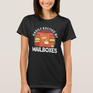 Leicht begeistert von Mailboxen Mailman Postal Wor T-Shirt