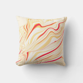 Leicht, beige, rote, rosa Kurve Kissen