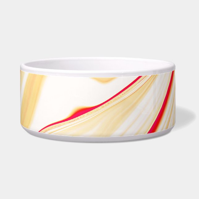 Leicht, beige, rote, rosa Kurve Napf (Rechts)