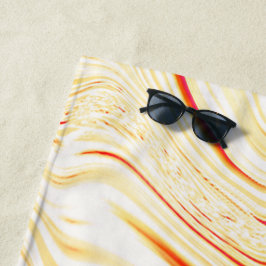 Leicht, beige, rote, rosa Kurve Strandtuch