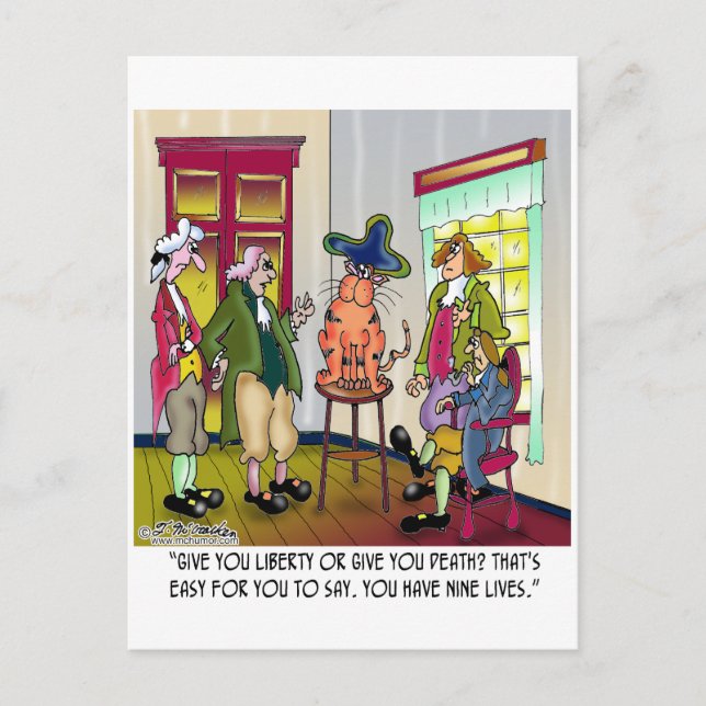 Leicht, damit du mir Freiheit oder Tod gibst Postkarte (Vorderseite)