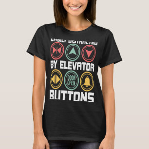 Leicht durch die Aufhängetasten ablenkbar Aufzug T-Shirt