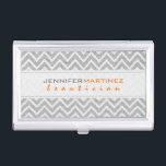 Leicht graue Retro Zickzack Muster Textur 3 Visitenkarten Dose<br><div class="desc">Leichte Graue Retro Zickzack Muster Linen Textur Visitenkarte Vorlage.</div>