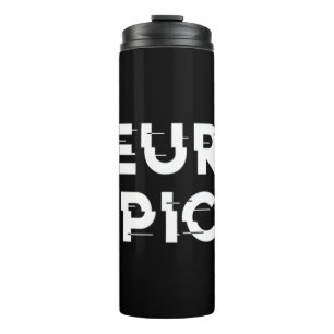 Leicht, klassisch, doppelnadelärmelig und thermosbecher