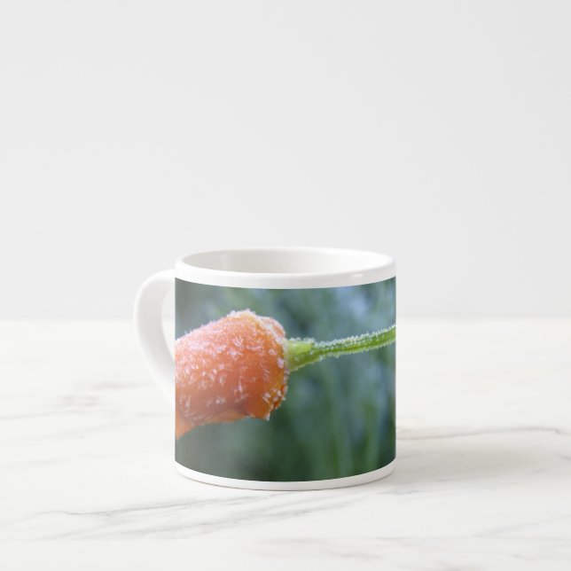 Leicht Mattiertes California Poppy-Foto Espressotasse (Vorderseite Links)