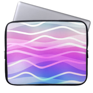 Leicht mehrfarbig, Regenbogen-Layout mit flachen L Laptopschutzhülle