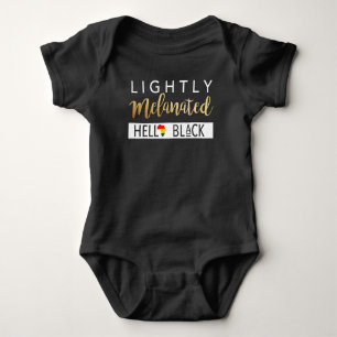 Leicht melanated Hella Black African American Baby Strampler
