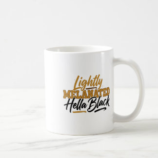 Leicht melanisierte Hella Black Retro History Mont Kaffeetasse
