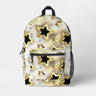 Leicht nahtlos mit goldenen Sternen Bedruckter Rucksack