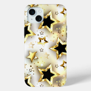 Leicht nahtlos mit goldenen Sternen Case-Mate iPhone Hülle