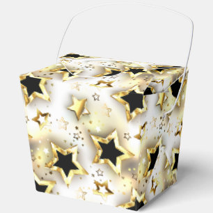 Leicht nahtlos mit goldenen Sternen Geschenkschachtel
