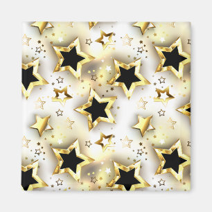 Leicht nahtlos mit goldenen Sternen Magnet