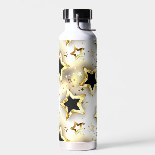 Leicht nahtlos mit goldenen Sternen Trinkflasche