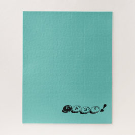 Leicht oder Ihr Text Solid Blue harte Schwierigkei