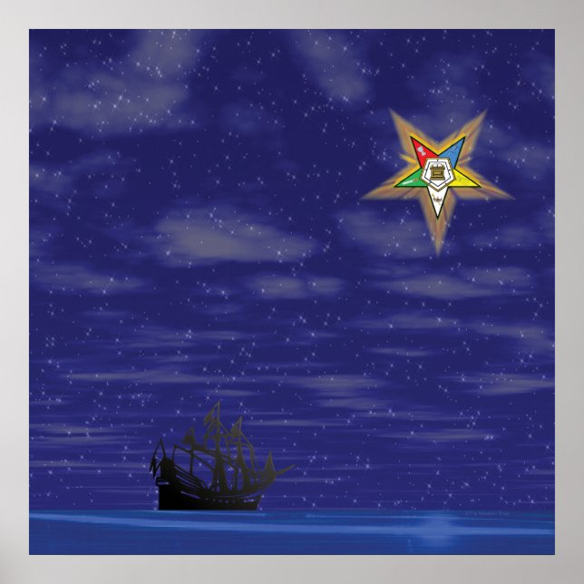 Leicht-östlicher Star Poster (Vorne)