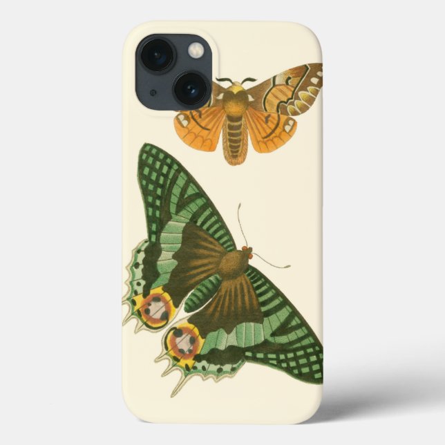 Leicht umgrenzte Schmetterlingsmalerei Case-Mate iPhone Hülle (Rückseite)