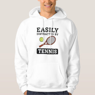 Leicht vom Tennis abgelenkt Hoodie