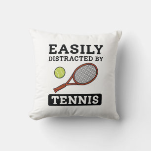 Leicht vom Tennis abgelenkt Kissen