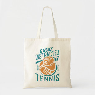 Leicht vom Tennis abgelenkt Tragetasche