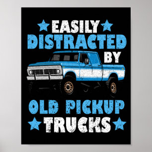Leicht von alten Lieferwagen-LKW abgelenkt Poster