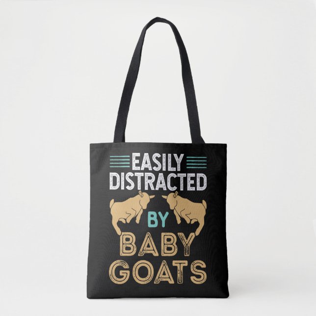 Leicht von Babyziegen abgelenkt Tasche (Vorderseite)