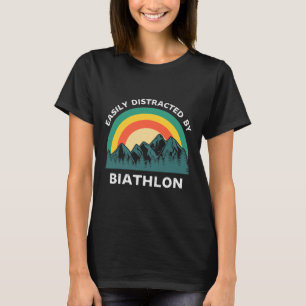 Leicht von Biathlon abgelenkt Wintersport T-Shirt