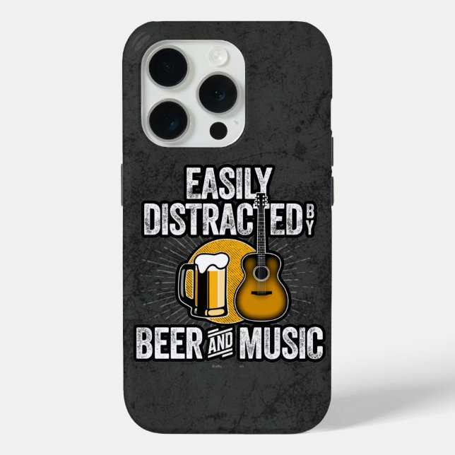 Leicht von Bier und Music Case-Mate iPho abgelenkt Case-Mate iPhone Hülle (Rückseite)