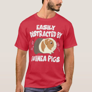 Leicht von der Guinea der Haustiere abgelenkt T-Shirt