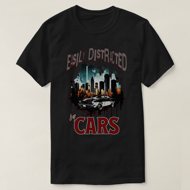Leicht von der RaceStreet Classic Garag abgelenkt T-Shirt (Design vorne)