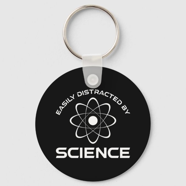 Leicht von der Wissenschaft abgelenkt Schlüsselanhänger (Vorderseite)