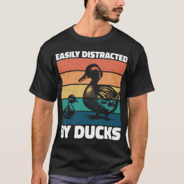 Leicht von Enten abgelenkt Coole landwirtschaftlic T-Shirt