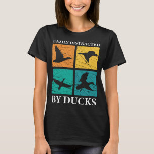 Leicht von Enten abgelenkt, lustiger Entenjäger T-Shirt