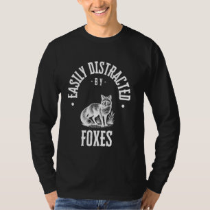 Leicht von Füchsen abgelenkt, lustiger Fuchs Lover T-Shirt