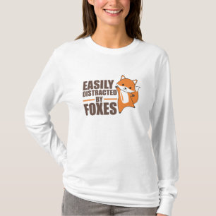 Leicht von Füchsen abgelenkt Niedliche Fox Funny T-Shirt