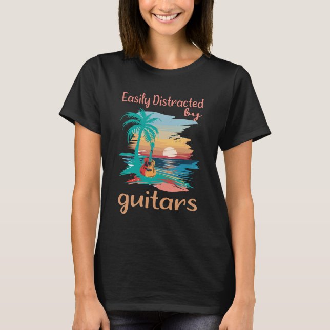 Leicht von Gitarren abgelenkt Das perfekte T-Shirt (Vorderseite)