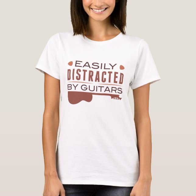 Leicht von Gitarren abgelenkt T-Shirt (Vorderseite)